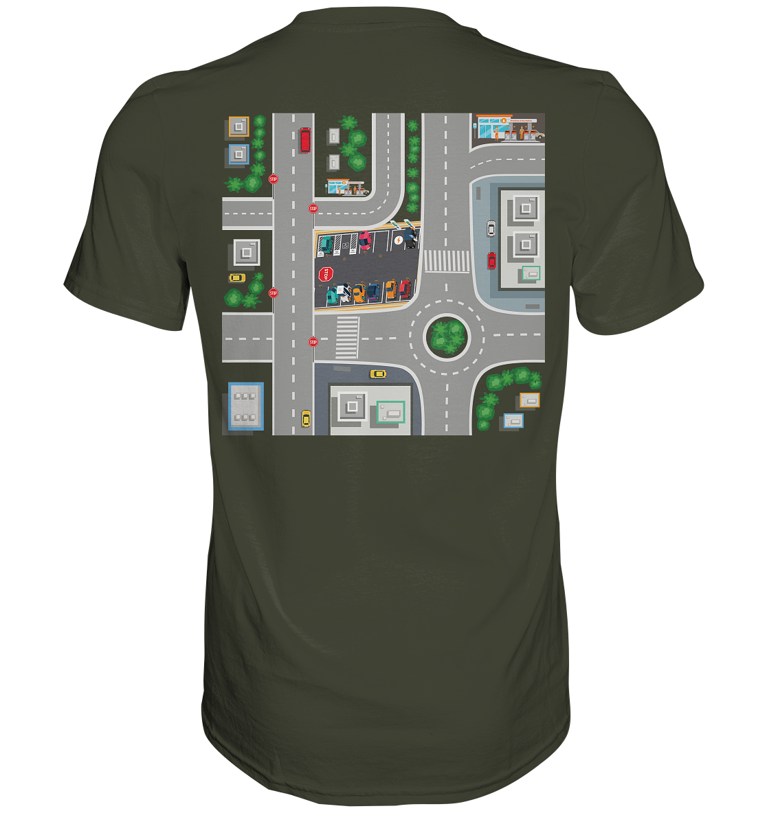 Dad T-Shirt Play Streets City Map