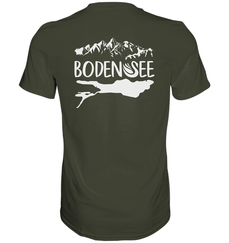 Bodensee weiß 2.1 Rücken - Premium Shirt
