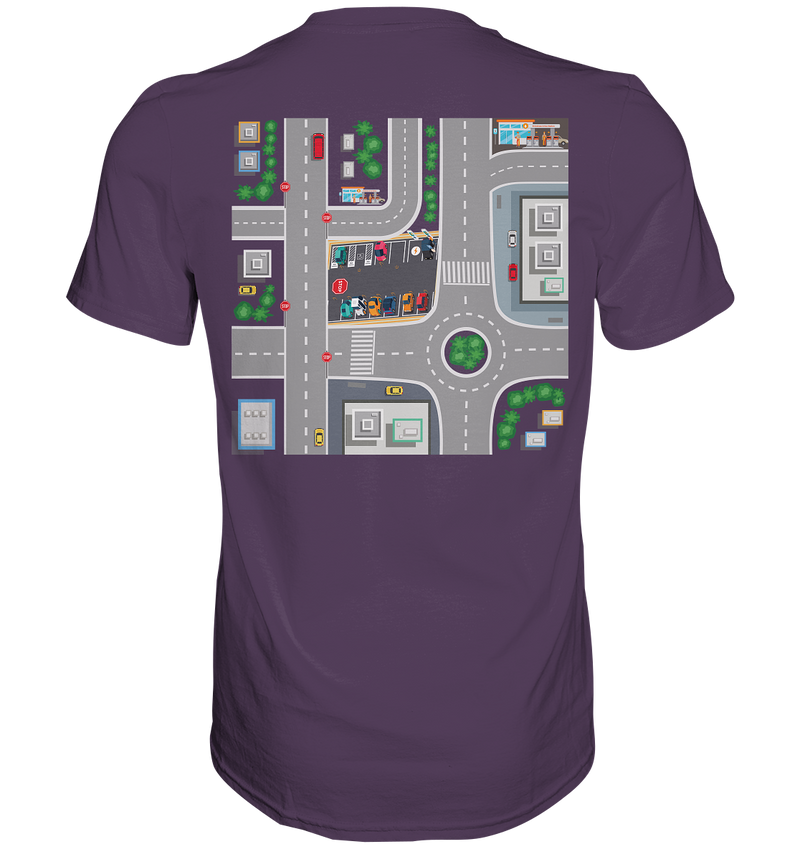 Dad T-Shirt Play Streets City Map