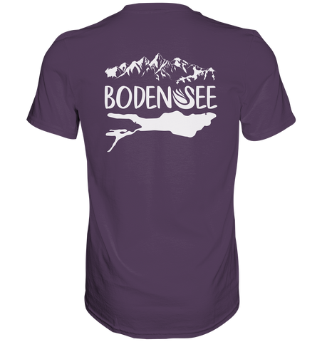 Bodensee weiß 2.1 Rücken - Premium Shirt