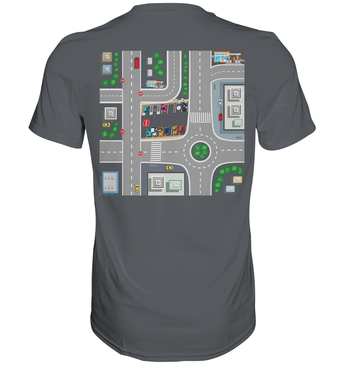 Dad T-Shirt Play Streets City Map