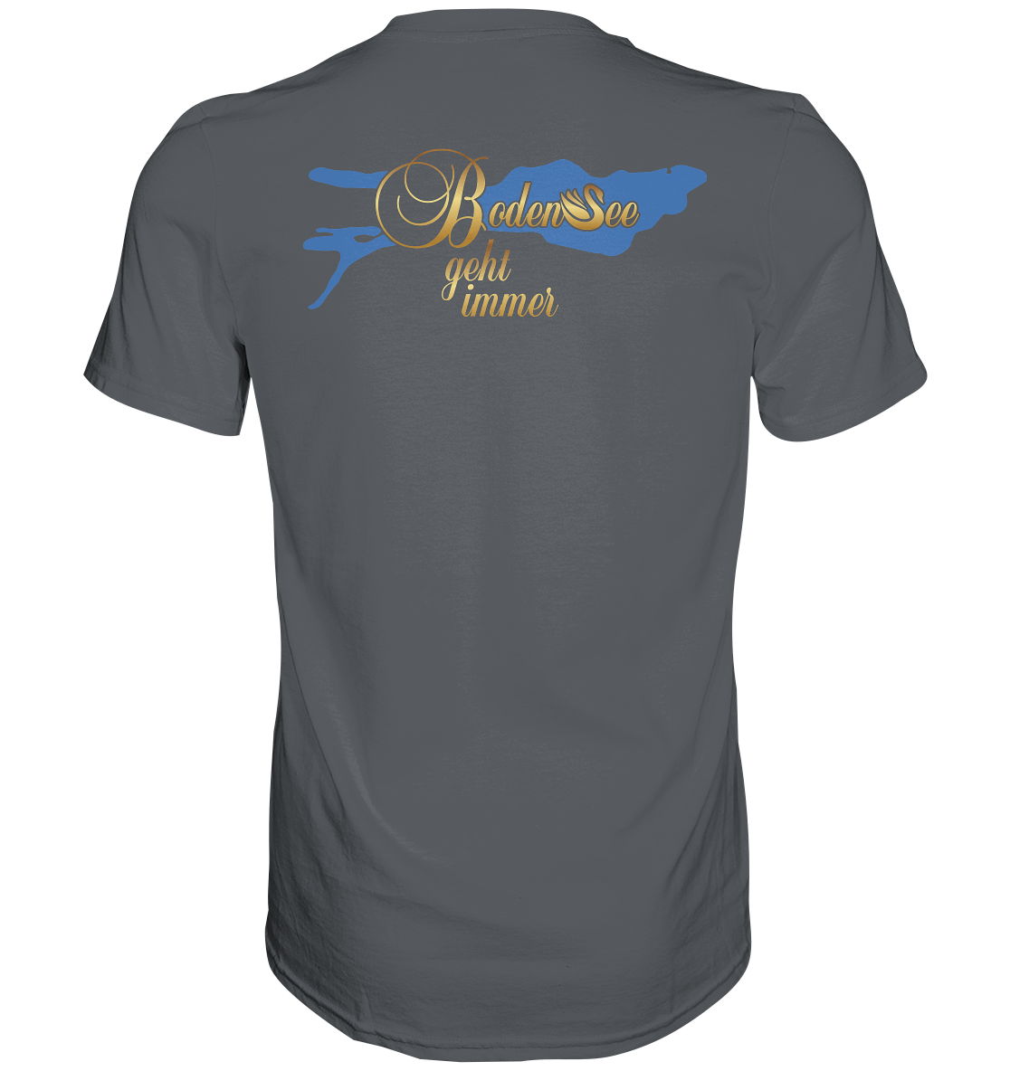 Lake Constance Lake Silhouette T-Shirt Men's Back