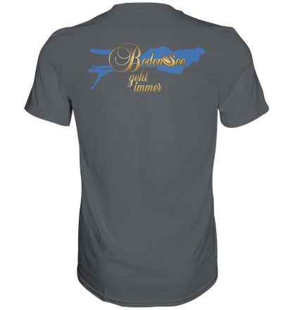 Lake Constance Lake Silhouette T-Shirt Men's Back