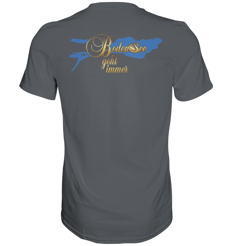 Lake Constance Lake Silhouette T-Shirt Men's Back