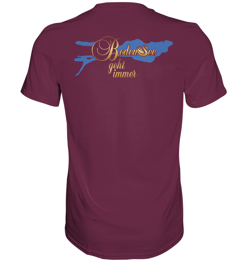 Lake Constance Lake Silhouette T-Shirt Men's Back