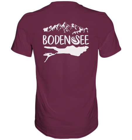 Bodensee weiß 2.1 Rücken - Premium Shirt