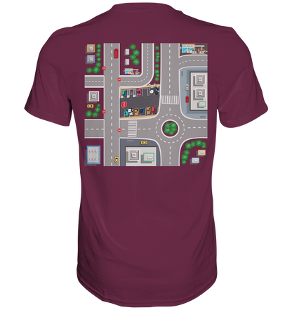 Dad T-Shirt Play Streets City Map