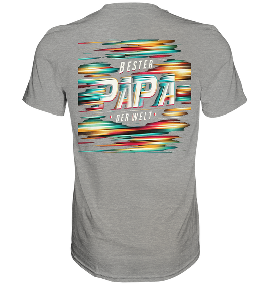 Bester Papa Pinselstriche T-Shirt