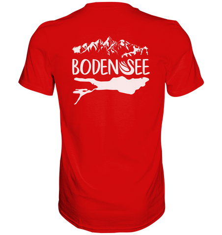 Bodensee weiß 2.1 Rücken - Premium Shirt