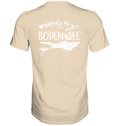 Bodensee weiß 2.1 Rücken - Premium Shirt