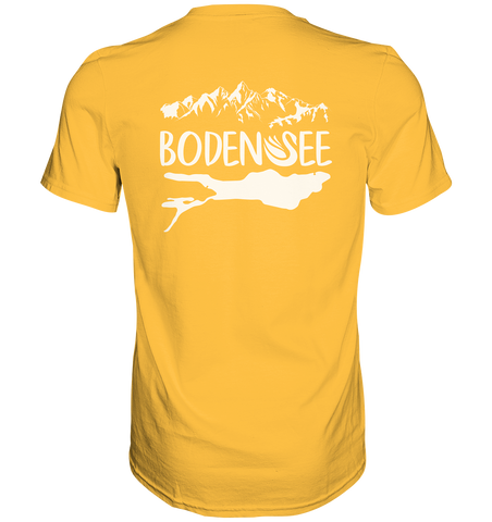 Bodensee weiß 2.1 Rücken - Premium Shirt
