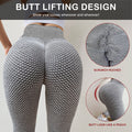 Leggings Wabenmuster mit Push up