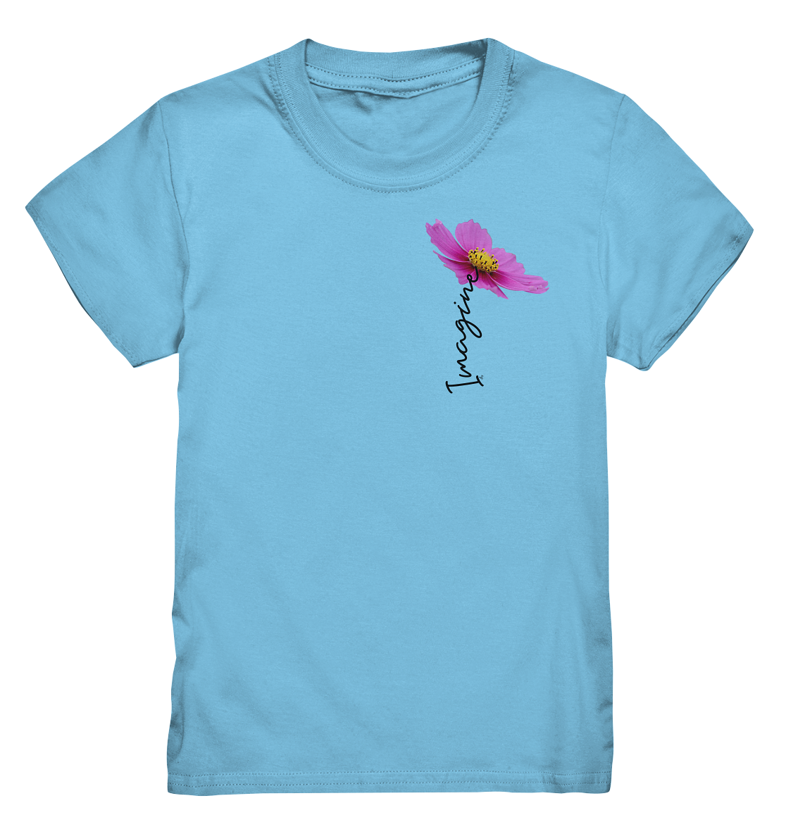 Imagine lila Blumen Shirt Kinder