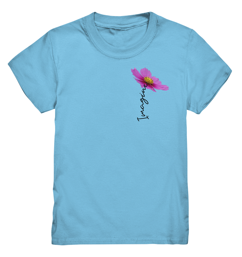 Imagine lila Blumen Shirt Kinder