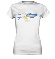 front damen tshirt schwan gold - Ladies Premium Shirt