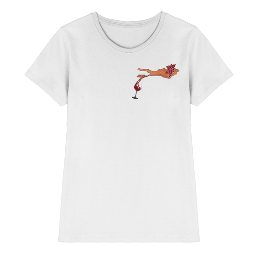 Hund Weintrauben T-Shirt Damen