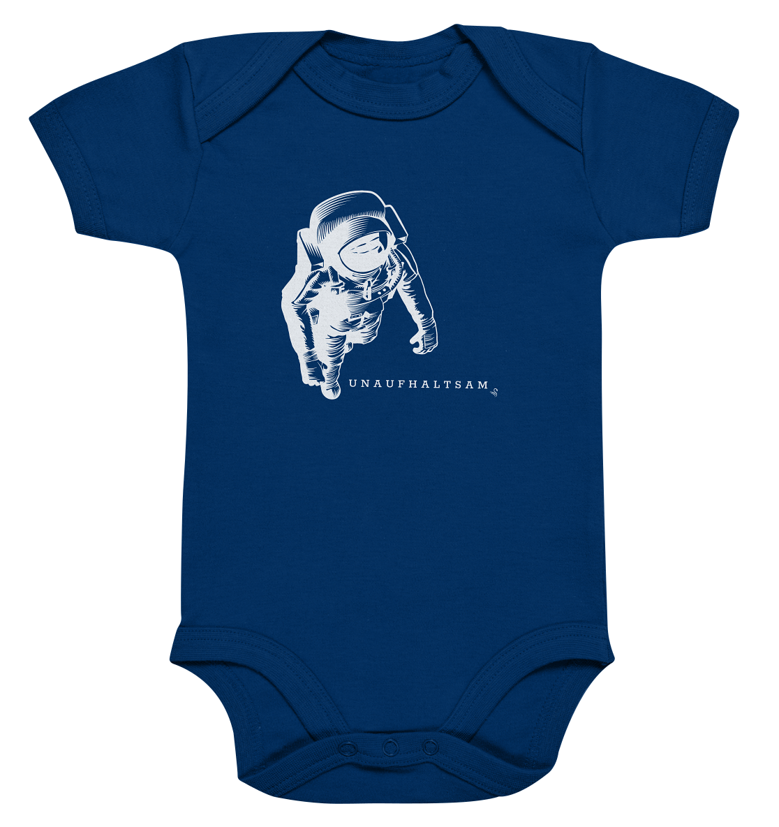 unaufhaltsam astronaut - Organic Baby Bodysuite