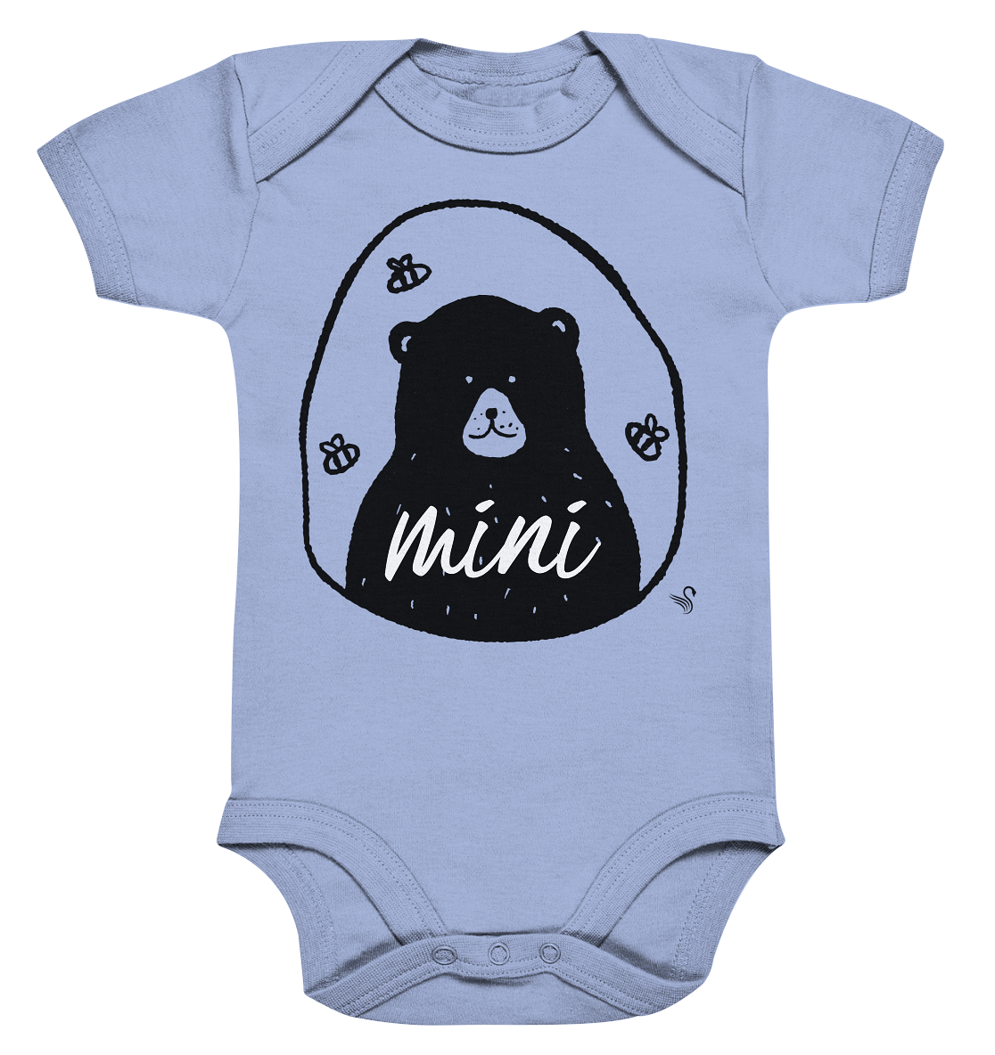 Mini bear bear bee - Organic Baby Bodysuit