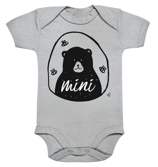 Mini bear bear bee - Organic Baby Bodysuit
