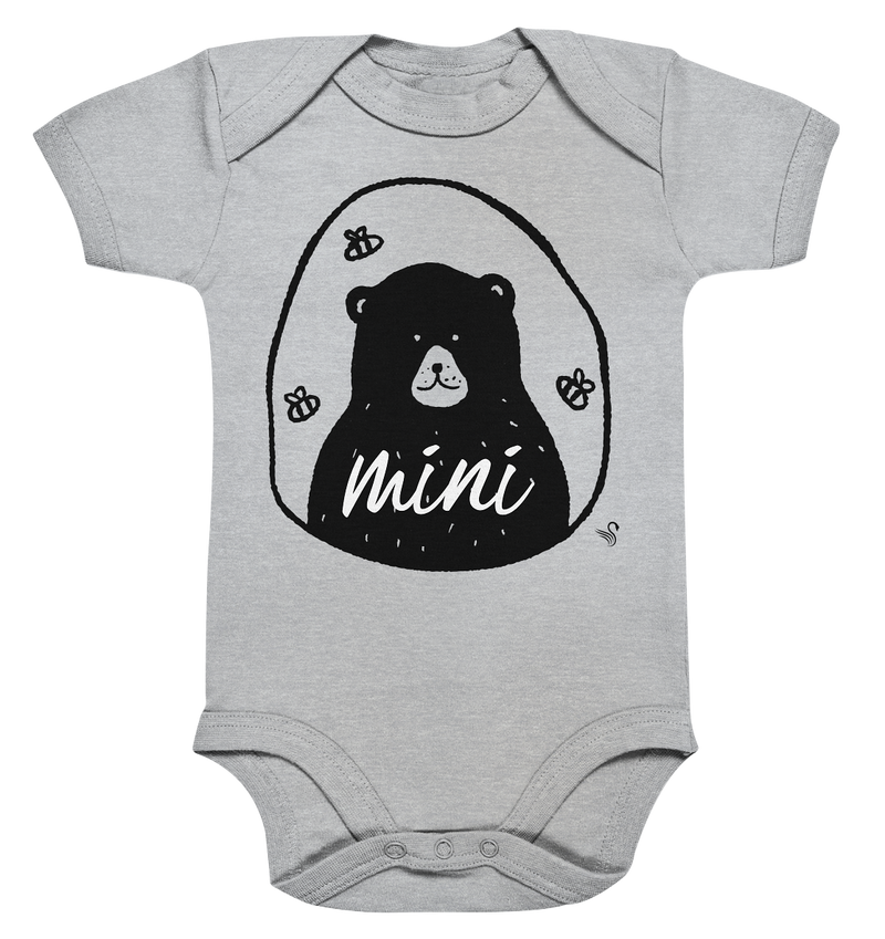 Mini bear bear bee - Organic Baby Bodysuit
