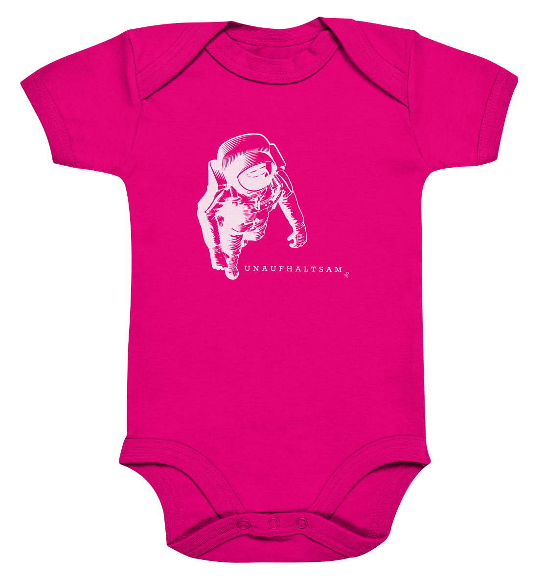 Unstoppable Astronaut - Organic Baby Bodysuit