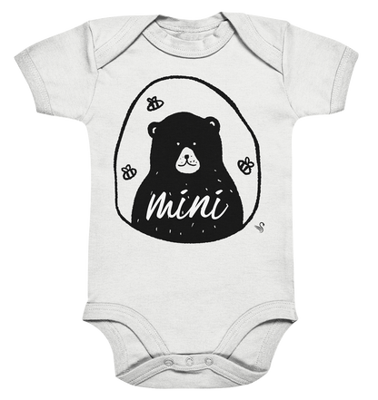 Mini bear bear bee - Organic Baby Bodysuit