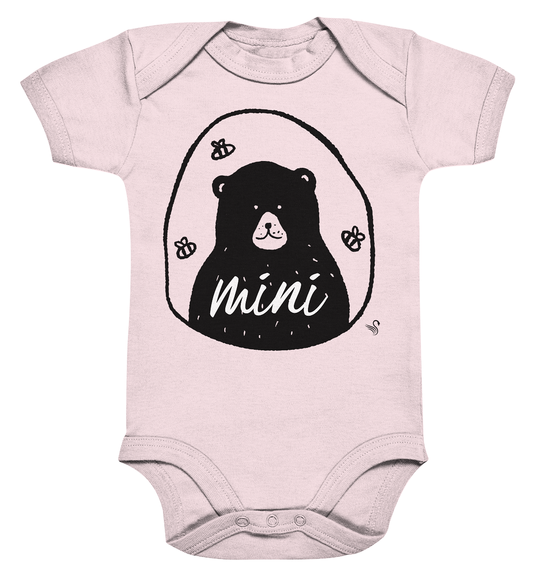Mini bear bear bee - Organic Baby Bodysuit