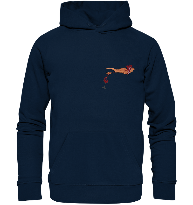 Hoodie mit Wein Motiv