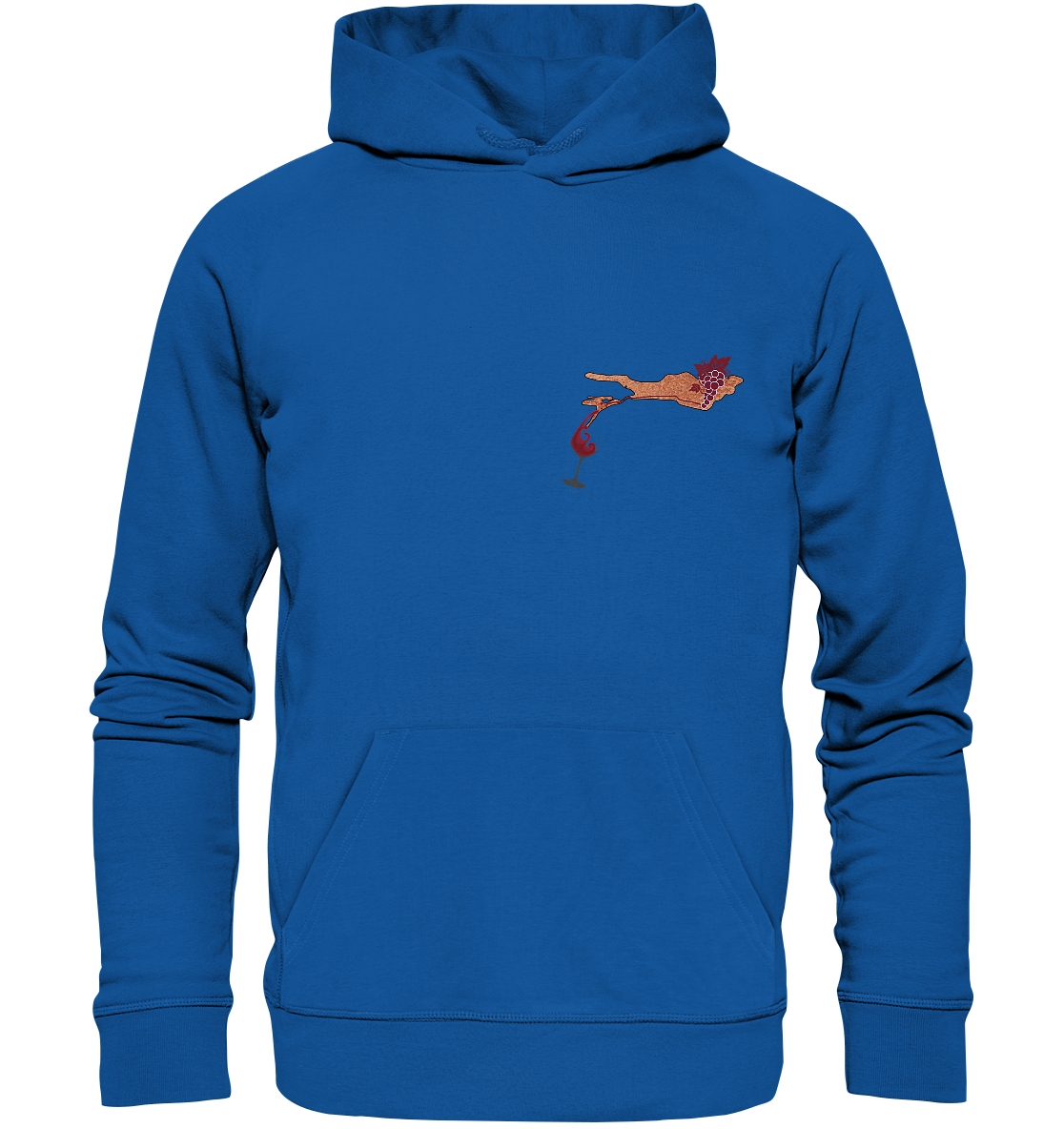 Hoodie mit Wein Motiv
