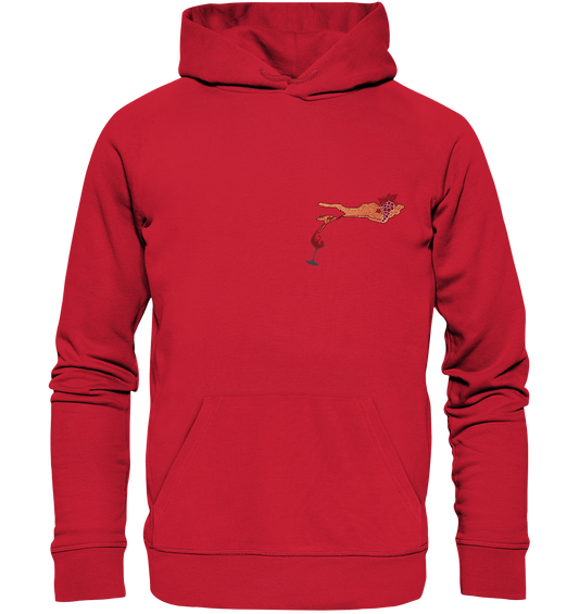Hoodie mit Wein Motiv