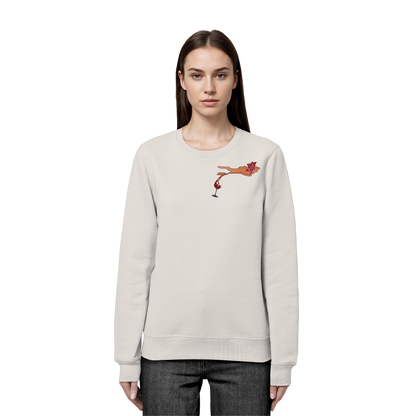 Weintrauben Weinglas Motiv Sweatshirt