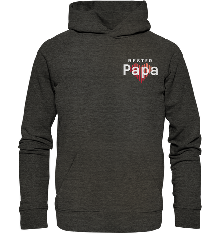 Bester Papa mit Herz - Organic Hoodie