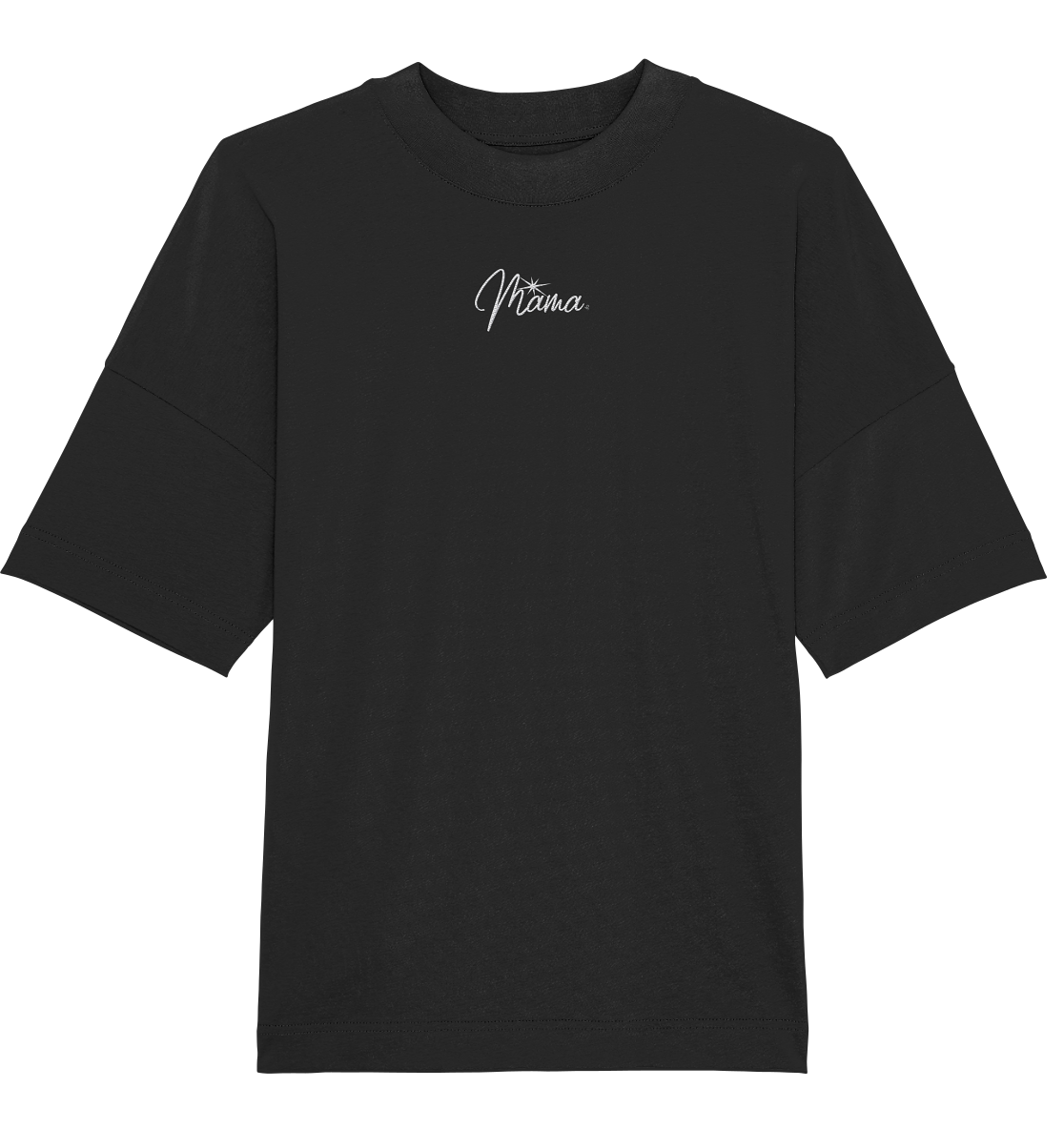 mama weiß - Organic Oversize Shirt (Embroidery)