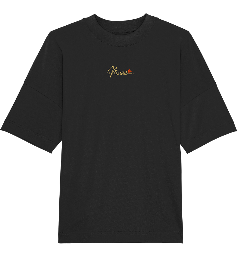 maminator gold heart - Organic Oversize Shirt (Embroidery)