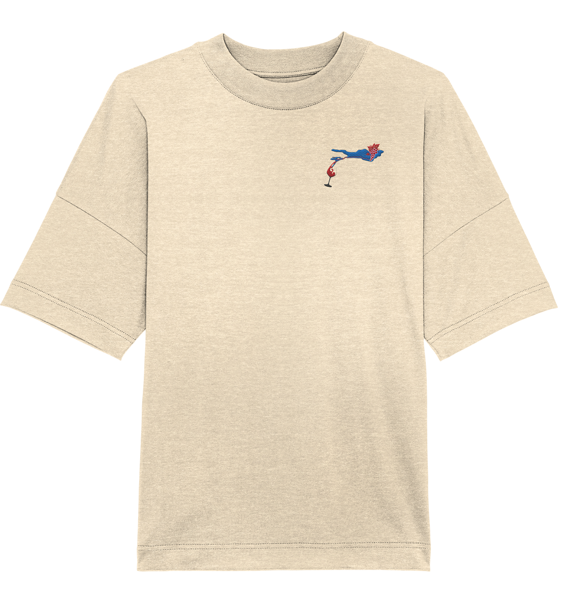 Weindesign Embroidery - Organic Oversize Shirt (Embroidery)