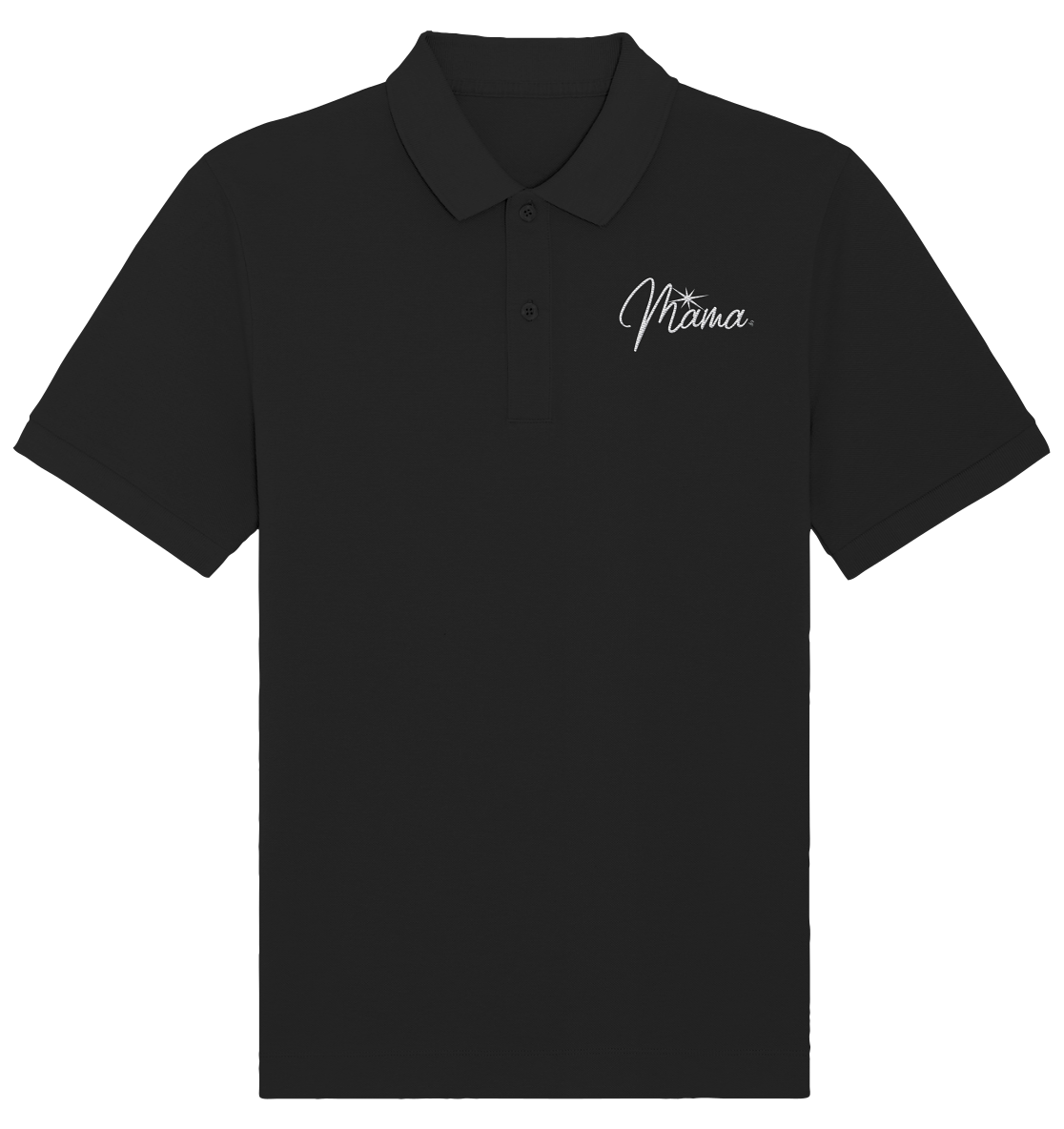 mama weiß - Organic Polo Shirt (Embroidery)