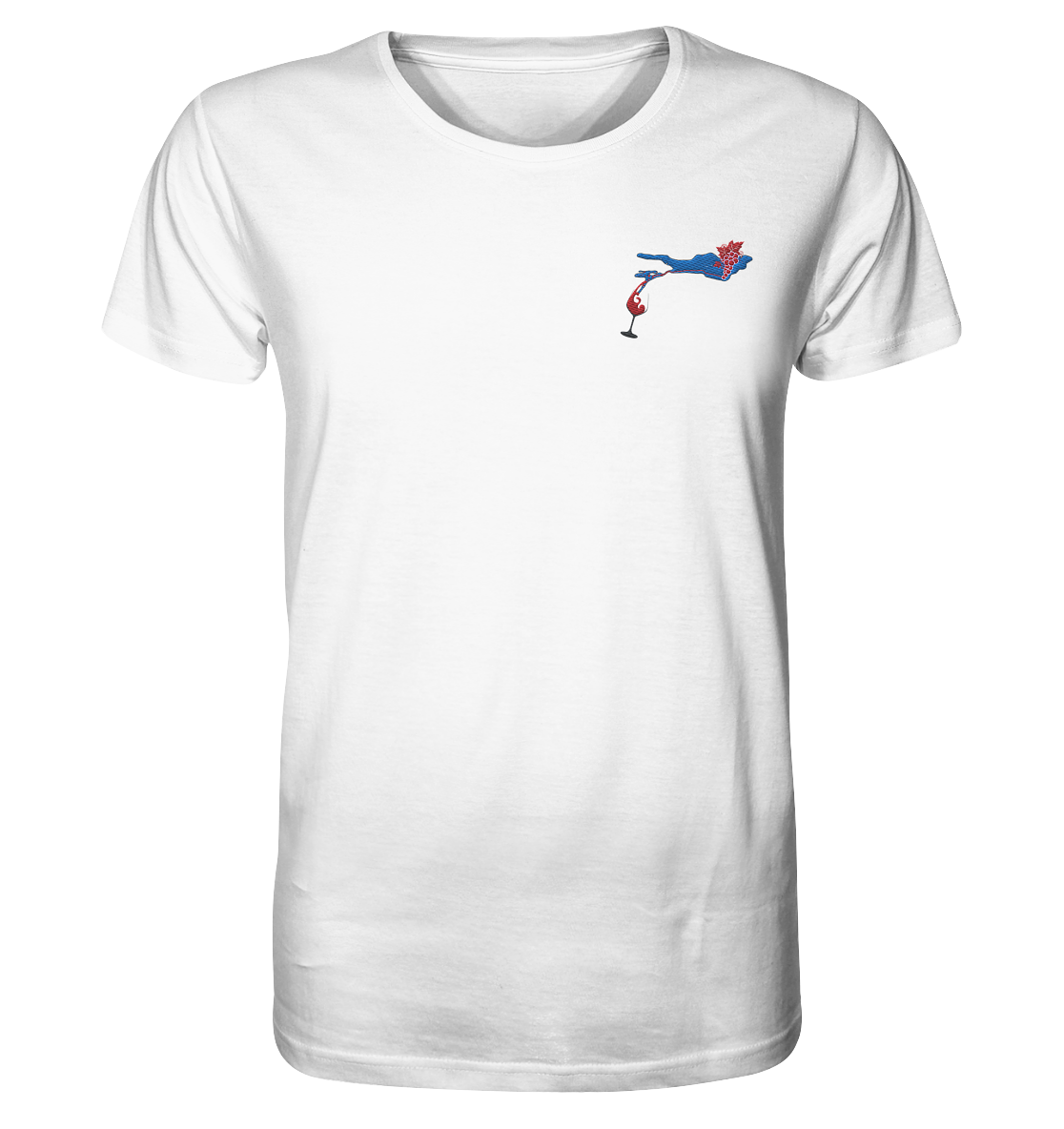Grape with Wine Glass Men's T-Shirt