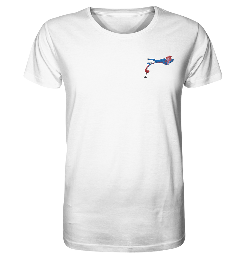 Grape with Wine Glass Men's T-Shirt
