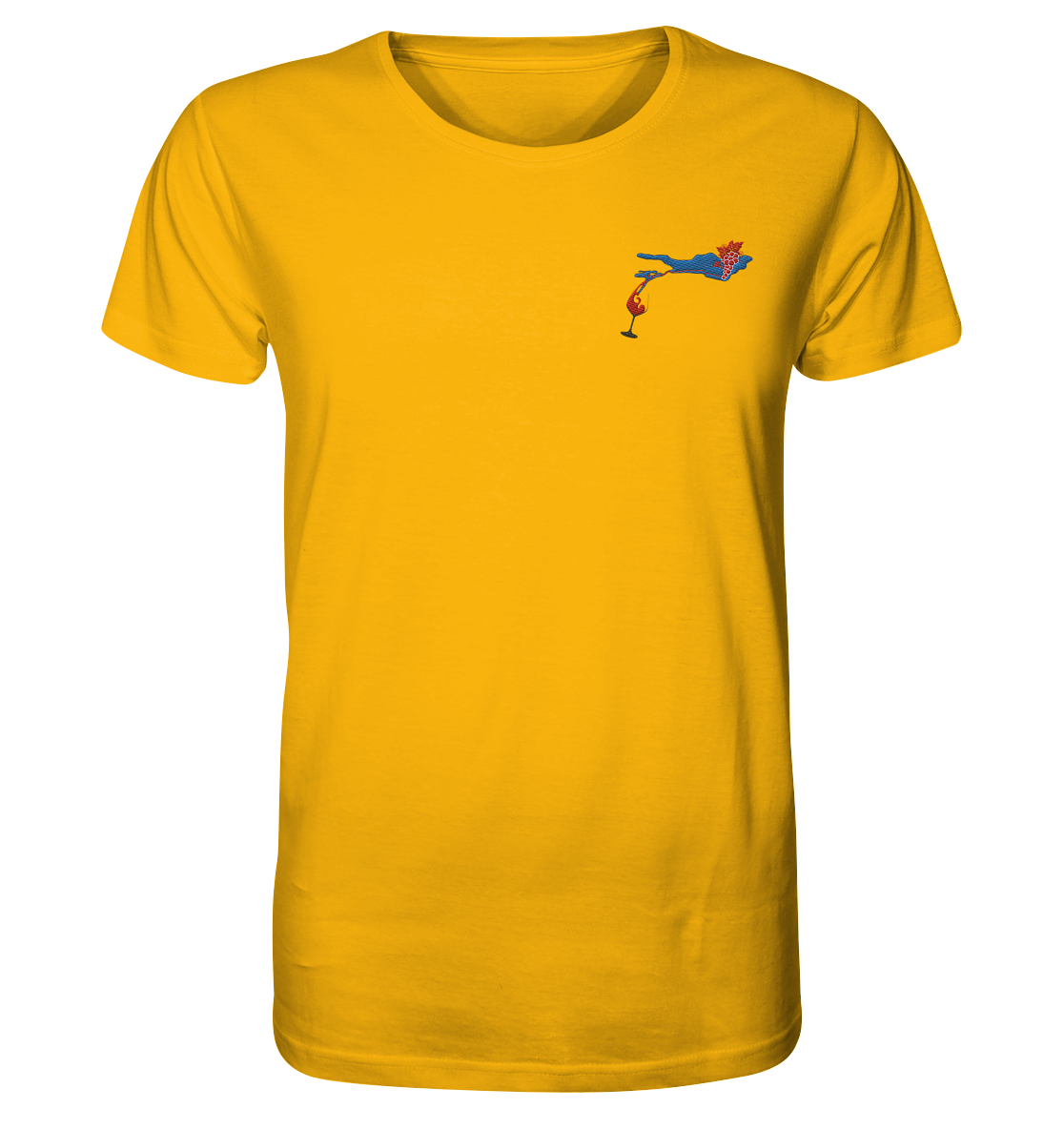 Grape with Wine Glass Men's T-Shirt
