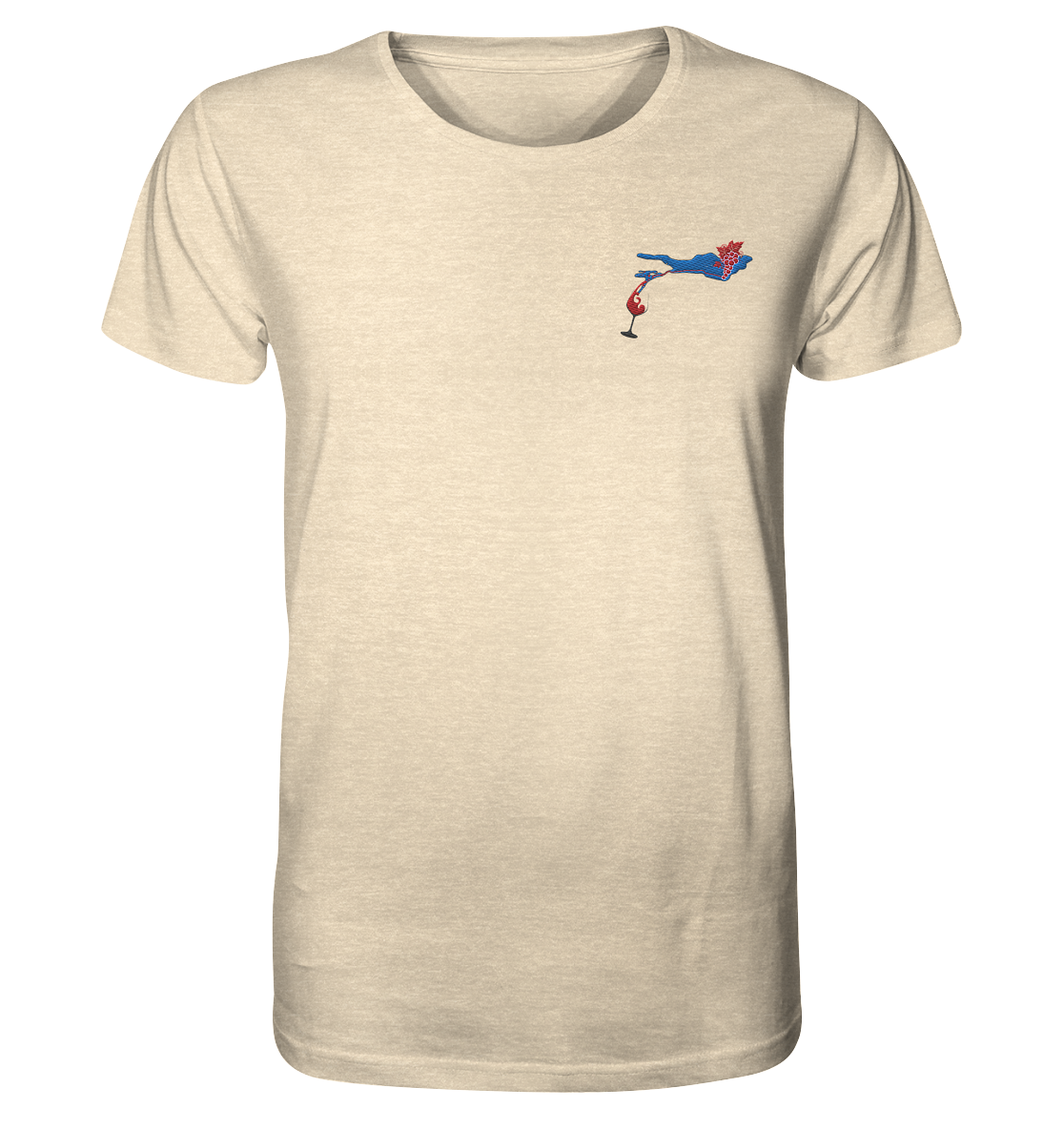 Grape with Wine Glass Men's T-Shirt