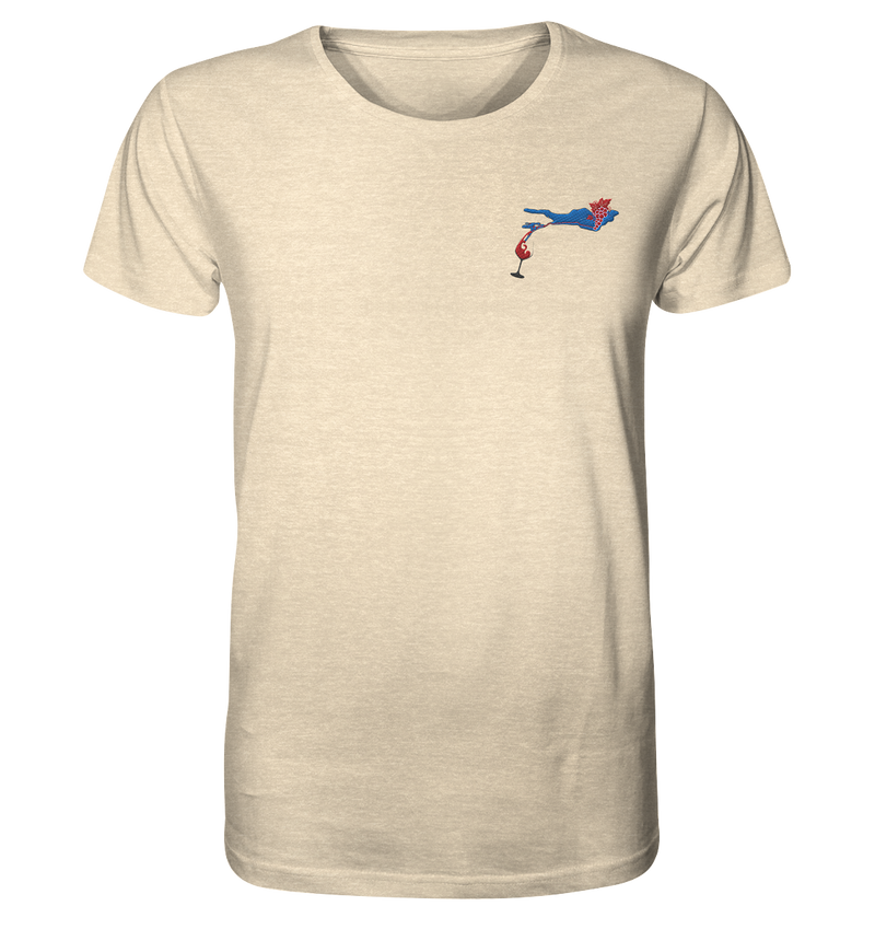 Grape with Wine Glass Men's T-Shirt
