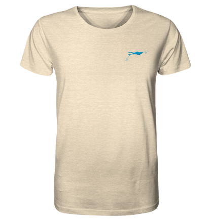 Men's Lake Constance Blue T-Shirt as a Seam