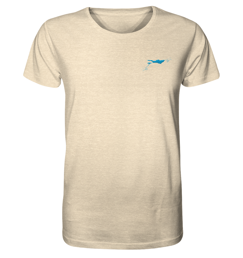 Men's Lake Constance Blue T-Shirt as a Seam