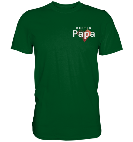 Bester Papa mit Herz - Premium Shirt