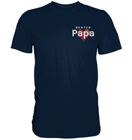 Bester Papa mit Herz - Premium Shirt