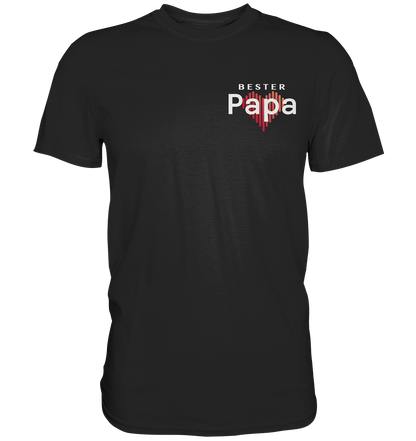 Best Dad with a Heart Shirt
