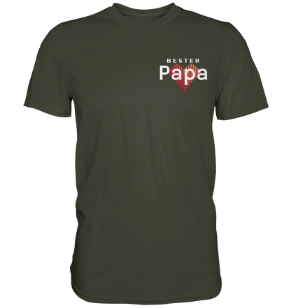 Best Dad with a Heart Shirt
