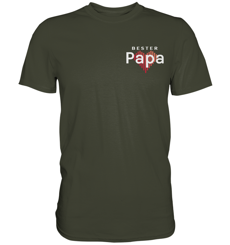 Best Dad with a Heart Shirt