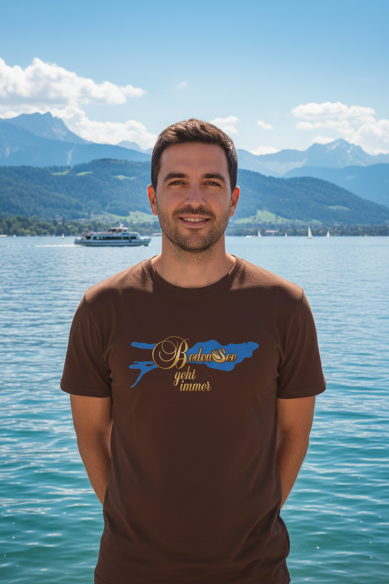 Men's T-Shirt Lake Constance Silhouette