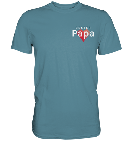 Bester Papa mit Herz - Premium Shirt